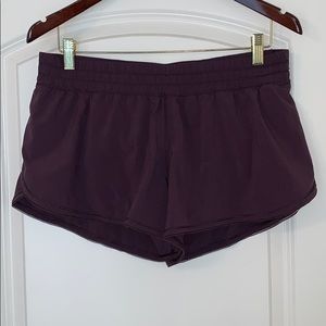 Lululemon purple running shorts
